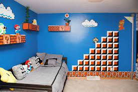 Mario Brothers Bedroom With Sound Super Mario Room Mario Room Mario Bros Room