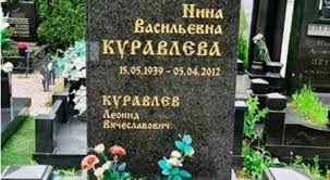 Леонид куравлёв с женой сын василий жена (1960—2012) 10 — нина васильевна (15.05.1939 — 05.04.2012) 11 12 , преподаватель английского языка, работала завучем школы 3. Na Pamyatnike Zheny Kuravleva Vybito Imya Aktera Zatvornika