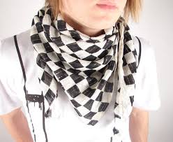 Black And White Checkered Scarf Emo Tights 100 Cotton Black And White Checkered Neck Scarf Scarf Styles Scarf Neck Scarves