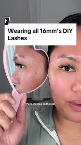 Applying 8 to 16mm DIY Lashes Tutorial