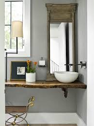 Installing a live edge counter top in a bathroom is spacious, easy and affordable. Bowl Sink On Live Edge Countertop French Bathroom