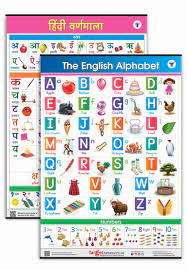 Learn each phonic sound for every letter of the alphabet. Buy Jumbo English And Hindi Alphabet And Numbers Charts For Kids English Alphabets And Hindi Varnamala Set Of 2 Charts Perfect For Homeschooling Kindergarten And Nursery Children 39 25 X