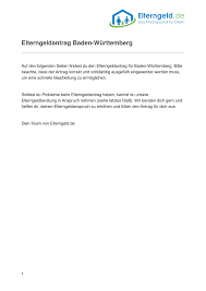 Aktuelle anderungen beim elterngeld fur zwillinge und. Https Www Elterngeld De Elterngeldantrag Baden Wuerttemberg Pdf