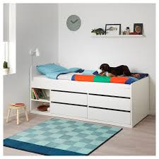 Slakt Bed Frame W Storage Slatted Bedbase White Twin Ikea Bed Frame With Storage Bed Frame Ikea Bed