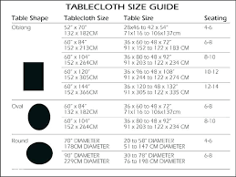 Rectangular Tablecloth Sizes Tablecloth Sizes For Rectangle