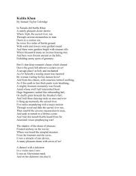 In xanadu did kubla khan. Kubla Khan