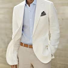 Shop the latest wedding suits and attire for men at menswearhouse.com. 2021 Groom Prom Suit Men White Linen Blazer And Pants Mens Suits For Wedding Tuxedos For Men Groom Suit Best Man Terno Masculino From Hoto 80 9 Dhgate Com