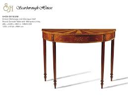 Often lamps will be placed on an end table. Sh08 081502m Half Round Console Table Scarborough House