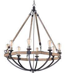 Craftmade winton weathered pine, bronze chandelier. Maxim 20338wobz Lodge 8 Light 38 Inch Weathered Oak And Bronze Chandelier Ceiling Light