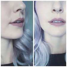 i got new septum jewelry the other day and thought i would share it s a white gold dainty little chain septum piercing septum piercing jewelry septum jewelry