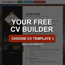 It is a written summary of your academic. Choose Your Cv Template Free Online Cv Builder