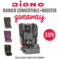 Win A Diono Rainier Convertible Booster Car Seat Giveaway Thrifty Nifty Mommy Car Seats Booster Car Seat Diono Rainier