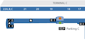 Terminal Departure Level Map John Wayne Airport Orange