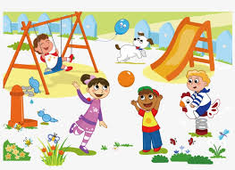 Go for a nature hike in the park while playing follow the leader. Clipart Children Playing In The Park Drawing Novocom Top