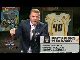 For any nfl resources you could need like odds, divisional round team stats, player stats, nfl schedules, or pro football handicappers check out. Pat Mcafee S Week 6 Picks College Gameday Youtube