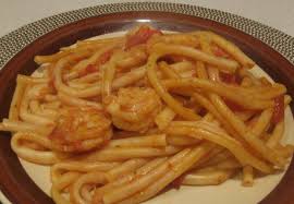 Garidomakaronada ouzo and fresh tomato. Pasta With Shrimp Or Garidomakaronada Mydinnertoday