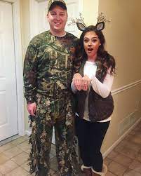 Lazy Couples Listen Up You Don T Need To Shell Out A Lot Of Dough For A Store Bought C Halloween Outfits Deer Halloween Costumes Last Minute Couples Costumes