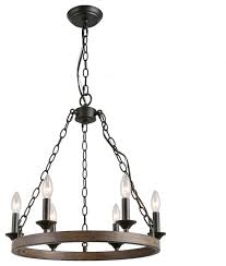 Lnc 6 Light Chandelier Pendant Lights Adjustable Farmhouse Wagon Wheel Candle Industrial Chandeliers By Lnc