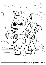 Interestprint paw print black white thermal insulated blackout room darkening window curtain for bedroom, set of 2 panels, 26 by 39 inch. Paw Patrol Coloring Pages Updated 2021