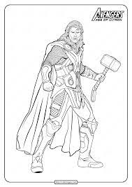 The fantastic four coloring pages. Marvel The Avengers Thor Pdf Coloring Pages