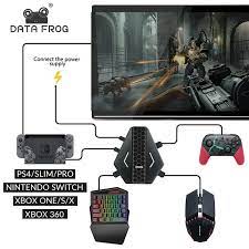 Data Frog Gaming Keyboard Mouse Converter Pubg Mobile Gamepad Controller Usb Adapter For Nintend Switch Ps4 Ps4xbox One Xbox 360 Xbox 360 Ps4 Xbox