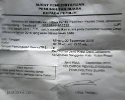 13 contoh surat undangan resmi dari desa untuk ketua rt. Pemberitahuan Dan Undangan Pencoblosan Di Tps 9 Untuk Warga Janti Lor Janti Kidul Berita Dan Budaya Janti Jatisarono Nanggulan Kulon Progo Yogyakarta
