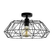 Suspension Plafonnier 2 En 1 Pitta Noir Castorama