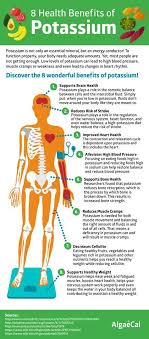 8 Health Benefits Of Potassium Infographic Health Benefits Potassium Rich Foods Coconut Health Benefits
