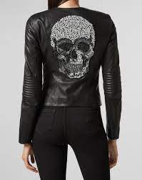 Leather Jacket Skull Philipp Plein Leather Jacket Jackets Clothes