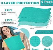Multipurpose High Absorbent Disposable Tattoo Bib Dental Bib 3 Ply