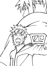Naruto Uzumaki Attack Coloring Pages For Kids Printable Free Naruto Drawings Coloring Pages For Kids Coloring Pages