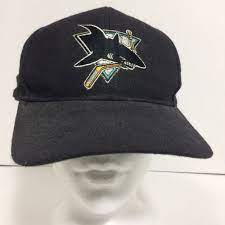 Black San Jose Sharks Hat Ball Cap Stitched Logo Snapback Officially Licensed Uii Sanjosesharks San Jose Sharks Hat Ball Cap Stitch Logo