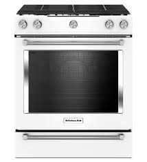 5 burner gas slide in convection range