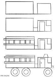 Fire escape plan is also referred to as fire and emergency plan.it is a plan which helps people move away from the fire threat or actual occurrence of a fire hazard. How To Draw A Fire Engine By Dover Books Via Inkspired Musings Fire Truck Drawing Truck Drawing How To Draw A Fire