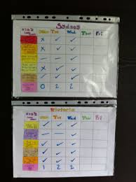 Kids Chore Chart Write Up Chart On Paper Insert Into