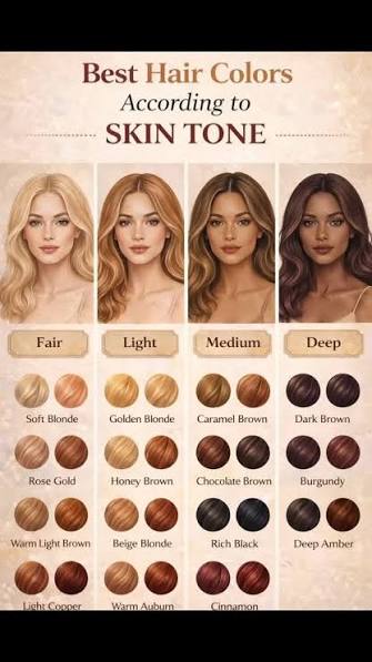 different hair colors