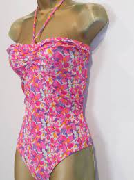 Pink New Look Halterneck Strapless Swimsuit Size 12 Ladies Swimwear Fashion Clothing Shoes Accessori Clothes For Women New Look Fashion Beachwear For Women