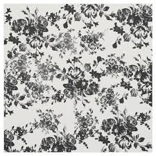 Black And White Floral Fabric Elegant Chic Vintage Black White Floral Pattern Fabric In 2020 Black And White Fabric Fabric Patterns Floral Print Fabric