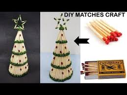 Diy Christmas Tree Making With Matches Christmas Decoration Home Decor Youtube Christmas Decorations Christmas Crafts Christmas Crafts Diy