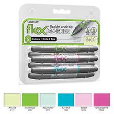 Details About Letraset Flexmarker 6 Pen Set Set 4 Flex Markers