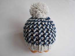 Bonnet Bebe Garcon Bonnet Bebe Fait Main En Laine Marine Et Gris Mode Bebe Par Chtiewie Bonnet Bebe Garcon Bonnet Bebe Tricot Fait Main