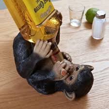 Drunken Monkey Wine Bottle Holder Liquor Bottle Holder Tequila Holder Whiskey Holder You N Unique Wine Bottle Holder Funny Wine Holders Wine Bottle Holders