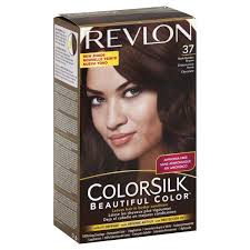 Dark chocolate brown hair dye. Revlon Colorsilk 37 Dark Golden Brown Permanent Color Shop Hair Color At H E B
