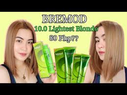 When you've always had dark hair like jet black or brown, going blonde before you have your hair dyed blonde, remember that bleached hair needs extra care. Bremode Haircolor Lightestblonde Bremod Hair Color Review Lightest Blonde 10 0 Philippines Youtube