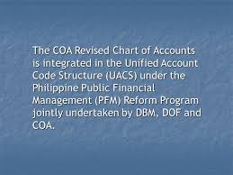 Coa Revised Chart Of Accounts For National Agencies Legal