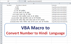 Excel Vba Convert Numbers To Words In Hindi Language