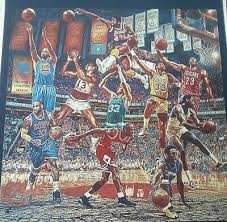 Nba Collage Of Nba Greats Past And Present 1960 S Present Multicolor 8x10 Poster Ebay In 2020 Basketball Art Nba Basketball Art Nba Art
