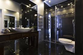 This is for you who want to have a natural style long narrow bathroom. 50 Black Primary Bathroom Ideas Photos Home Stratosphere