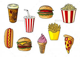 Fast Food Snacks Drinks Drinks Drawing Food Doodles Fast Food Pizza Drawing
