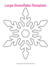 8 Free Printable Large Snowflake Templates Simple Mom Project Snowflake Coloring Pages Snowflake Template Printable Snowflake Template